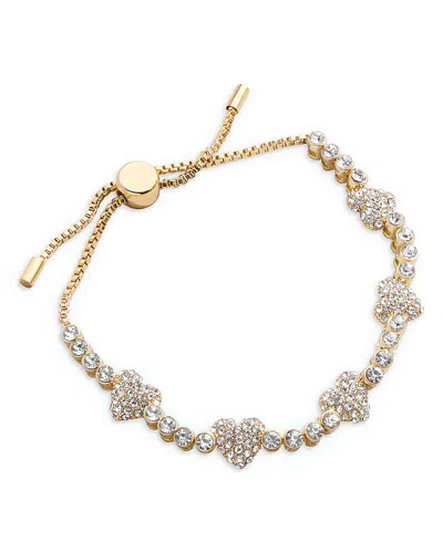 Baublebar Eloise Heart Cluster Bolo Bracelet In Gold