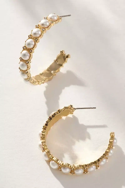 BAUBLEBAR ELOISE PEARL HOOP EARRINGS