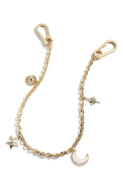 Baublebar Embellished Chain Strap Bag Charm In Gold