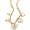 Baublebar Heart Burst Statement Charm Necklace In Gold