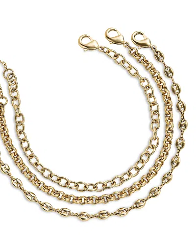 Baublebar Emmy Mixed Chain Bracelets, Set Of 3 In Gold