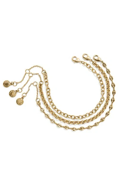 Baublebar Emmy Set Of 3 Waterproof Bracelets In Gold