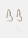 Baublebar Emory Pave Heart Front To Back Earrings In Gold