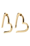 Baublebar Emory Heart Hoop Earrings In Gold
