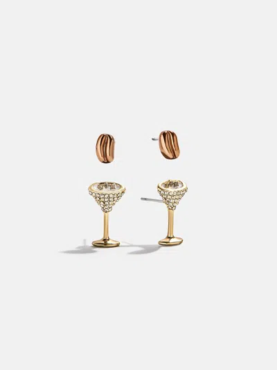 Baublebar Espresso Yourself Earring Set In Gold