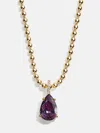 Baublebar Esther 18k Gold Birthstone Necklace In Gold