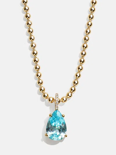 Baublebar Esther 18k Gold Birthstone Necklace