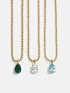 Baublebar Esther 18k Gold Birthstone Necklace In Gold