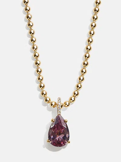 Baublebar Esther 18k Gold Birthstone Necklace