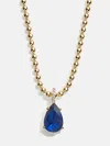 Baublebar Esther 18k Gold Birthstone Necklace In Gold