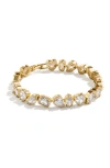 Baublebar Eva Mixed Cubic Zirconia Flex Bracelet In Clear