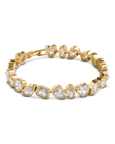 Baublebar Eva Mixed Cubic Zirconia Flex Bracelet In Clear