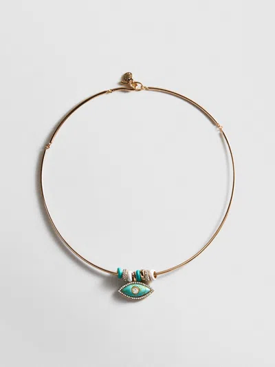 Baublebar Evil Eye Collar Necklace In Gold