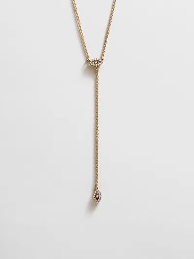 Baublebar Evil Eye Lariat Necklace In Gold