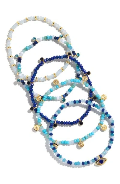 Baublebar Indya Evil Eye Layered Bracelet Set In Blue