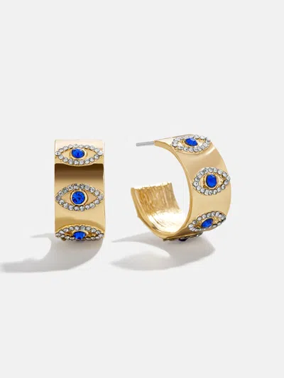 Baublebar Evil Eye On Repeat Hoop Earrings In Gold