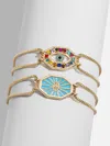 Baublebar Evil Eye Reversible Bracelet In Gold