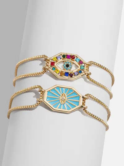 Baublebar Evil Eye Reversible Bracelet In Gold