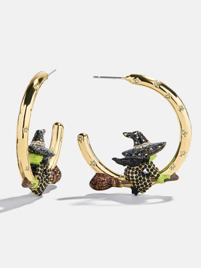 Baublebar Evil Witch Hoop Earrings In Gold
