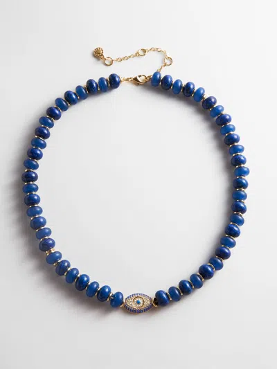 Baublebar Eye Catcher Semi-precious Necklace In Blue
