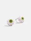 Baublebar Eyeball Stud Earrings In White
