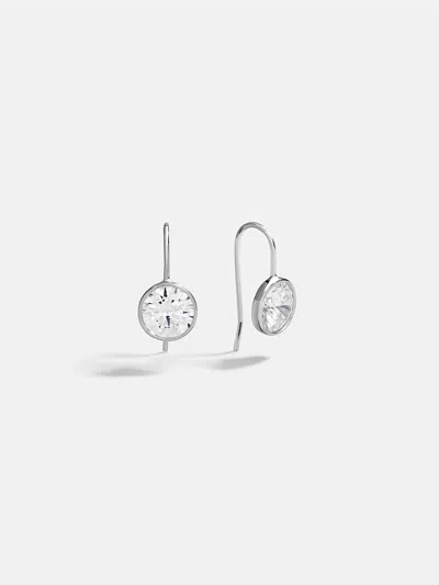 Baublebar Fallon 18k Sterling Silver Bezel Earrings In Metallic