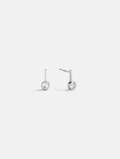 Baublebar Fallon 18k Sterling Silver Bezel Earrings In Metallic