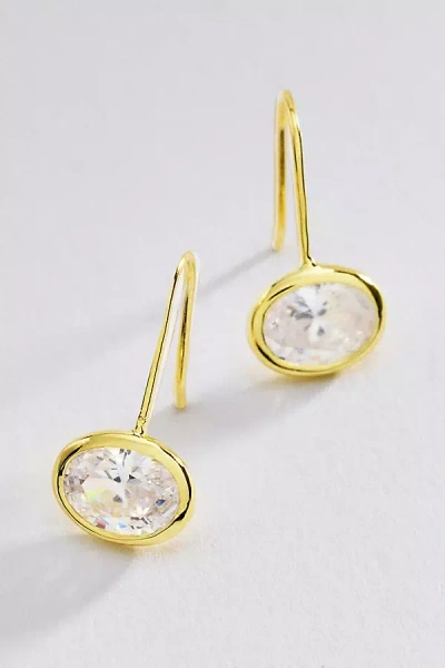 Baublebar Fallon Bezel Oval French Hook Earrings In Gold