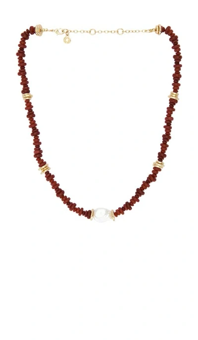 Baublebar Farah Beaded Necklace In Red