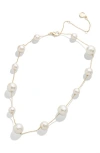 Baublebar Pearl Infinity Necklace In Pearl