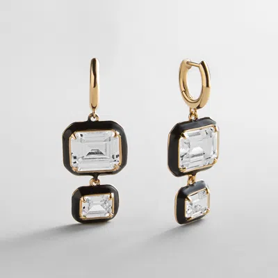 Baublebar Felicity Crystal Drop Earrings In Gold