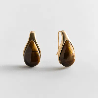 Baublebar Fernanda Semi-precious Drop Earrings In Brown