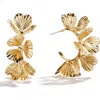Baublebar Fiorella Floral Hoop Earrings In Gold