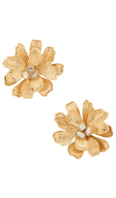 Baublebar Floral Statement Earrings In Gold