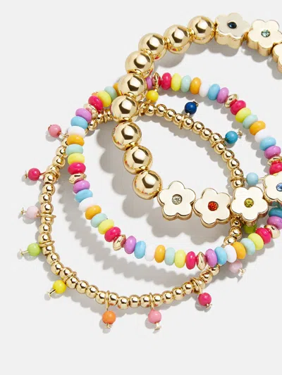 Baublebar Flower Power Kids' Bracelet Set In Gold