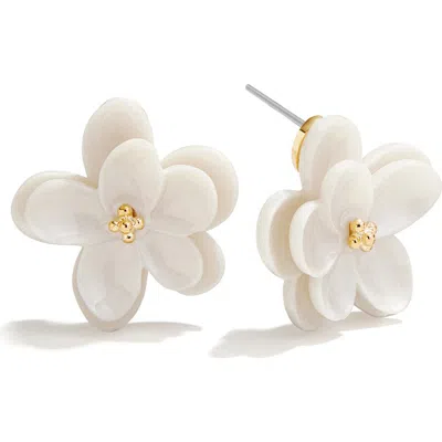 Baublebar Flower Statement Earrings In White