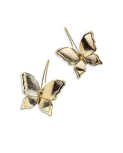 Baublebar Flutter Away Butterfly Drop Earrings In Gold