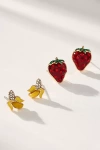 Baublebar Fruit For Thought Earring Set In Red
