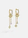 Baublebar Star Huggie Drop Earrings In Gold