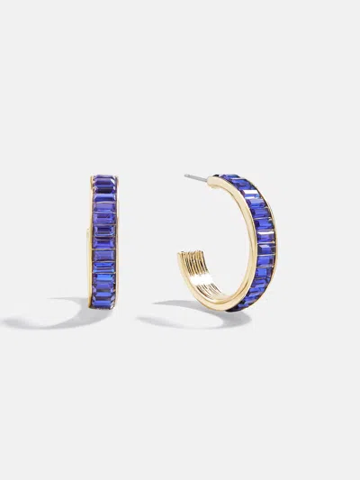 Baublebar Game Day Baguette Hoop Earrings In Blue