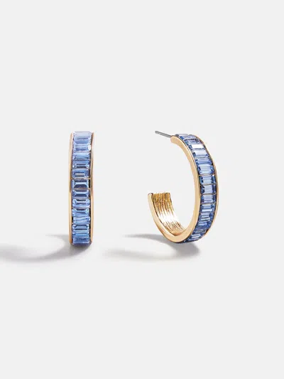 Baublebar Game Day Baguette Hoop Earrings In Blue