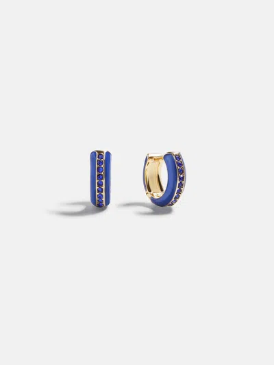 Baublebar Game Day Enamel Huggie Earrings In Blue