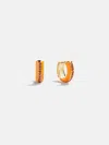 Baublebar Game Day Enamel Huggie Earrings In Orange