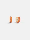 Baublebar Game Day Enamel Huggie Earrings In Orange