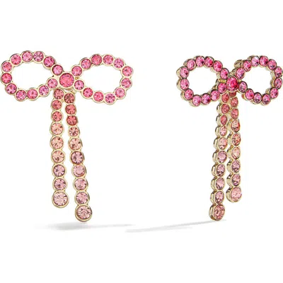 Baublebar Georgia Crystal Bow Earrings In Pink