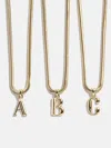 Baublebar Gia Initial Necklace In Metallic
