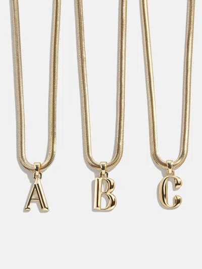 Baublebar Gia Initial Necklace In Metallic