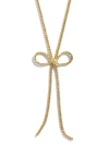Baublebar Gigi Bow Lariat Necklace In Gold