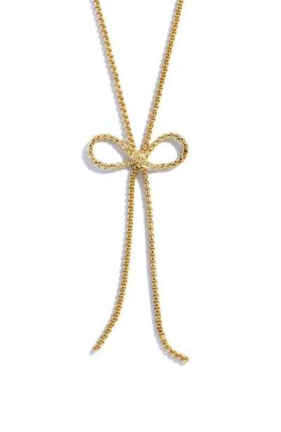 Baublebar Gigi Bow Necklace In Gold