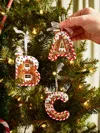 Baublebar Gingerbread Initial Ornament In Multi